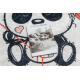 Dywan do prania BAMBINO 1129 Panda dla dzieci, antypoślizgowy - krem