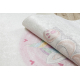 BAMBINO 1128 χαλί πλυσίματος Unicorn για παιδιά αντιολισθητικό - κρέμα
