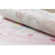 BAMBINO 1128 tæppe skal vaskes enhjørning for børn skridsikker - fløde