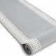 Alfombra de pasillo BCF MORAD Grek griego gris 60 cm