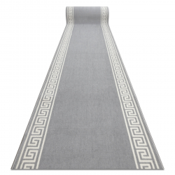 Tapis moderne DISTIN 0826A blanc / bleu / vert clair - Ornement, vintage, franges