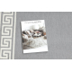 Alfombra de pasillo BCF MORAD Grek griego gris 100 cm