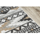 Tapis de couloir SIZAL COOPER Aztèque, Etno 22235 écru / noir