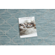 Passatoia Flatweave, tessuto piatto PATIO Sisal, Traliccio marocchino, modello 3069 blu acqua / beige