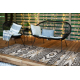 Traversa SISAL COOPER Aztec, Etno 22235 ecru / negru