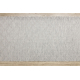PATIO Priekšnama paklājs no sizala, plakani austs ar auklu, Marokas režģis, modelis 3069, pelēks / bēšs