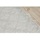 Plokščias austas bėgikas SISAL PATIO grotelių dizainas 3069 pilka / smėlio spalvos