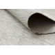 Plokščias austas bėgikas SISAL PATIO grotelių dizainas 3069 pilka / smėlio spalvos