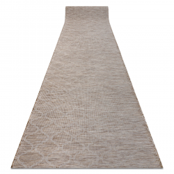 Flat woven Runner SIZAL PATIO trellis design 3069 natural / beige