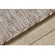 SPARK 0686A covor bej / cremă - Linii, sisal, structural