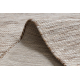 SPARK 0686A covor bej / cremă - Linii, sisal, structural