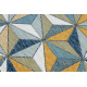 Килим, бігун SIZAL COOPER Мозаїка, Трикутники 22222 екрю / темно-синій