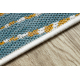 Sisal tapijt, loper SISAL COOPER Bladeren 22258 ecru / donkerblauw