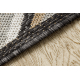 Sisal tapijt SISAL COOPER Azteeks, etnisch, Zigzag 22218 ecru / zwart