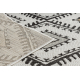 Carpet SISAL COOPER Aztec, Etno 22262 ecru / black