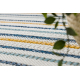 Teppich SISAL COOPER Streifen, Etno 22237 ecru / dunkelblau