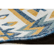 Sisaltæppe SISAL COOPER Aztec, Etno, Zigzag 22218 ecru / marineblå 