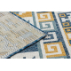 Carpet SISAL COOPER Aztec, Etno, Zigzag 22218 ecru / navy