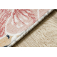 DISTIN 0843A covor modern alb / bleumarin / albastru - Ornament, cadru, vintage, franjuri