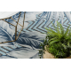 DISTIN 0849A blu navy / blu / bianco tappeto moderno - Onde, vintage, frange
