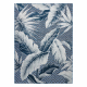 DISTIN 0833A sötétkék / kék / fehér modern szőnyeg - Boho, vintage, rojtok