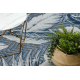 DISTIN 0833A navy blue / blue / white modern carpet - Boho, vintage, fringes