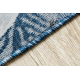 DISTIN 0833A covor modern bleumarin / albastru / alb - Boho, vintage, franjuri
