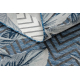DISTIN 0833A blu navy / blu / bianco tappeto moderno - Boho, vintage, frange