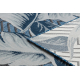DISTIN 0833A navy blue / blue / white modern carpet - Boho, vintage, fringes