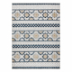Carpet Structural BOTANIC 65252 Boho, flat woven on the balcony, terrace - grey