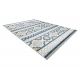 Carpet Structural BOTANIC 65252 Boho, tecido plano na varanda, terraço - cinza 