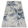 Tapis Structurel BOTANIC 65265 Feuilles de monstère tissé à plat sur balcon, terrasse - gris