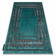 Moderný koberec DE LUXE 1516 Rám vintage - Štrukturálny zelená / antracit