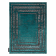 Moderní koberec DE LUXE 1516 Rám vintage - Strukturální, zelená / antracit