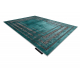 Moderni DE LUXE matto 1516 Kehys vintage - rakenteellinen vihreä / antrasiitti