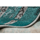 Paklājs DE LUXE moderns 1516 Rāmis vintage mazgāts - Struktūra zaļš / pelēks