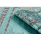 сучасний DE LUXE килим 1516 каркас vintage - Structural зелений / антрацит