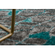 Modern DE LUXE Teppich 2079 vintage - Strukturell grün / Anthrazit