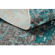Modern DE LUXE Teppich 2079 vintage - Strukturell grün / Anthrazit