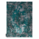 Moderní koberec DE LUXE 6754 Abstrakce - Strukturální, zelená / šedá