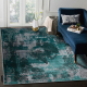 Modern DE LUXE tapijt 6827 Abstractie, vintagevintage - structuur groen / grijs