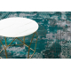 Modern DE LUXE tapijt 6827 Abstractie, vintagevintage - structuur groen / grijs