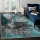 Modern DELUXE tapijt 570 vintage - structuurgroen / antraciet 