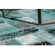 Modern DELUXE tapijt 6768 Geometrisch - structuurgroen / antraciet 