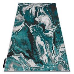 Tapis DE LUXE moderne 622 Abstraction - Structural vert / anthracite