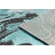 Modern DE LUXE Teppich 622 Abstraktion - Strukturell grün / Anthrazit