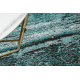 Modern DE LUXE tapijt 634 kader vintage - structuurgroen / antraciet 