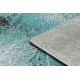 модерен DE LUXE килим 634 кадър vintage - structural зелен / антрацит