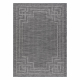 Sizala auklu paklājs plātsmaize PATIO 3071 Grieķu rāmis - melns