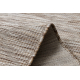 Kilimas sizalio virvelės plokštainis PATIO 3069 grotelių dizainas - natūralus / smėlio spalvos